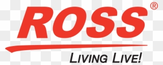Ross Logo Living Live Pms485 & Blk - Ross Video Logo Clipart