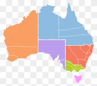 Australia Transparent Ethnic - Wa And Nt Map Clipart