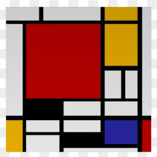 Composition Wall Decoration 1346cc97af Xxl - Piet Mondrian Ohne Titel Clipart