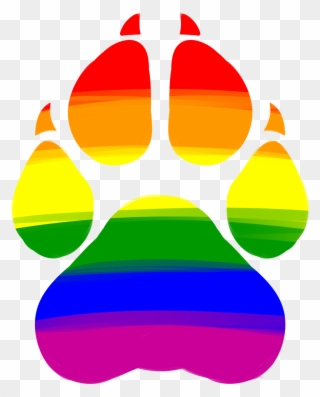 Lesbian - Wolf Paw Print Furry Clipart