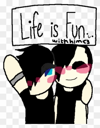 Me And Mah Bf - Cartoon Clipart