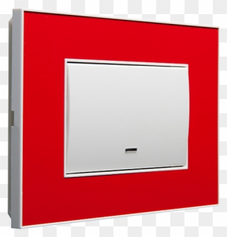 Switch Cover Plate, Single, Horizontal Mount - Door Clipart