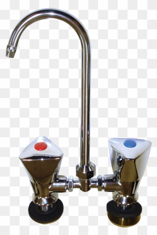 Hot And Cold Mixer Faucet Chrome With Folding/swivel Clipart