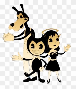 Pin By Bon Bon The Gamer Bunny On Bendy And The Ink - Bendy And The Ink Machine Cartoon Characters Clipart