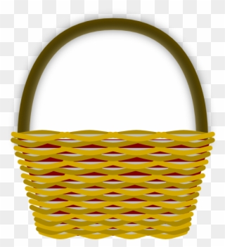 Door Basket Clip Art - Storage Basket - Png Download