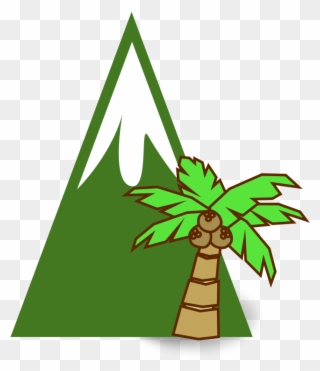 Clipart - Jungle Mountain - Tree Cartoon Images Hd - Png Download