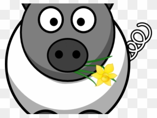 Sheep Clipart Pig - Animal Drawings Easy - Png Download