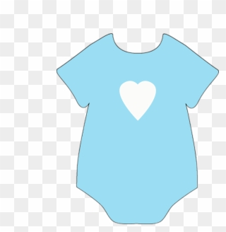 Free Baby Shower Clipart Stickers Boy Bibs - Heart - Png Download