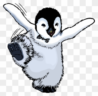 Cartoon Of A Cute Penguin Clipart Png - Happy Feet Movie Clipart Transparent Png