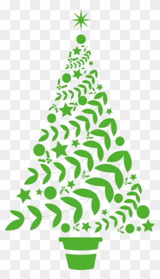 Beautiful Christmas Tree Vinyl Decal Sticker Clipart