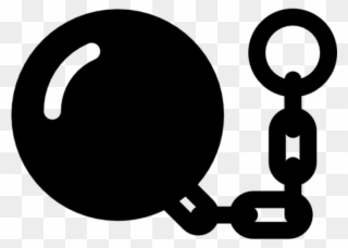 Chain Clipart Jail - Ball And Chain Icon - Png Download