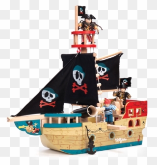 Pirate Ship Transparent - Le Toy Pirate Ship Clipart