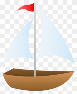 Simple Sailboat Drawing Clipart