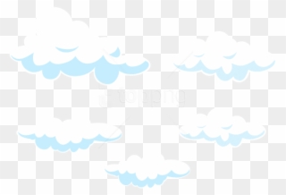 Free Png Download Cartoon Clouds Set Transparent Png - Cartoon Clouds Transparent Background Clipart