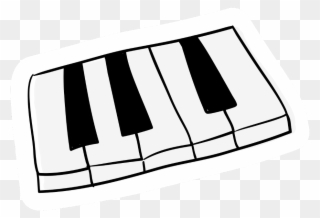 Music Sticker - Musical Keyboard Clipart