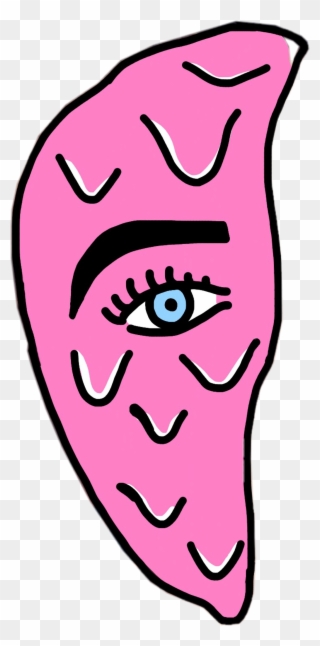 #droopy #drop #drip #drippy #paint #pink #eye #eyebrows Clipart