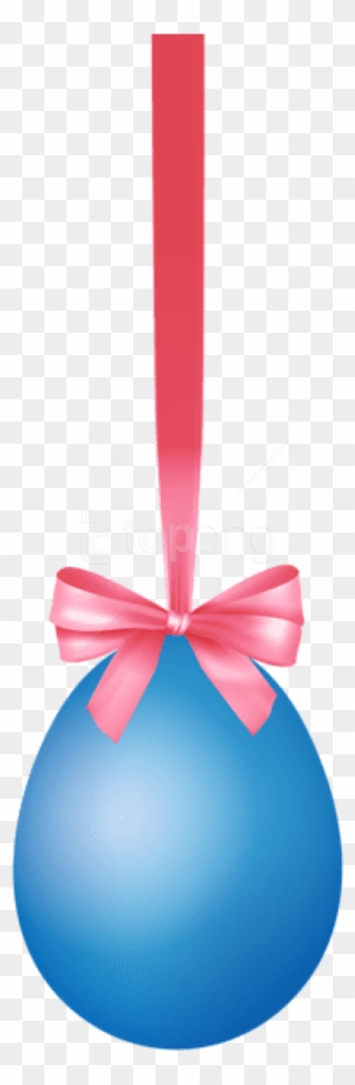 Free Png Download Blue Hanging Easter Egg With Bow - Box Clipart