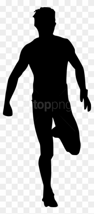 Free Png Man Running Silhouette Png - Portable Network Graphics Clipart