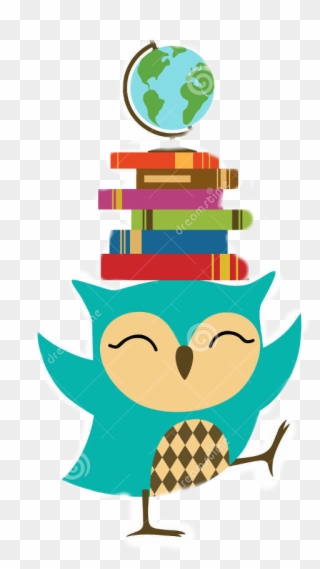 Books And Owl Clipart