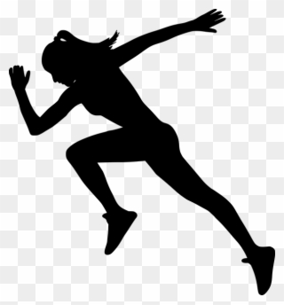 Free Image On Pixabay - Woman Running Silhouette Of A Runner Clipart