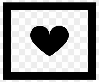 The Wedding Photo Icon Is Shaped Like A Rectangle, - Heart Clipart
