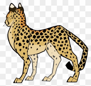 Cheetah Cat Cougar Clip Art - Cheetah Png Dibujo Transparent Png