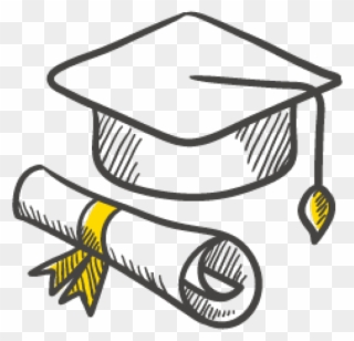 Artboard 48@2x - Draw A Graduation Cap And Scroll Clipart