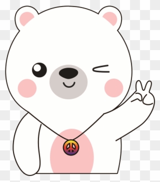 Peace Maskot - Teddy Bear Clipart
