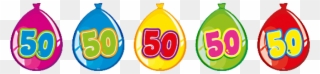 Wimpelkette Ballon 50 - Slinger 18 Jaar Clipart