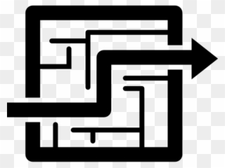 Maze Clipart Svg - Labyrinthe Icon - Png Download
