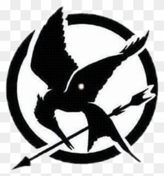 #sinsajo #the Hunger Games #black - Mockingjay Logo Hunger Games Clipart