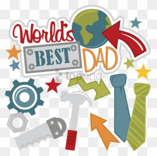 Free Png Fathers Day Backgrounds Png Png Image With - Best Dad Of The World Clipart