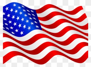 Deus Ex Clipart Veterans Day - Transparent Waving American Flag - Png Download