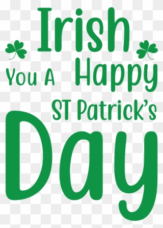 Sp6 Irish You A Happy St Patrick S Day - Calligraphy Clipart
