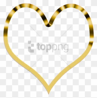 Free Png Download Heart Simple Golden Png Images Background - Transparent Background Gold Heart Png Clipart