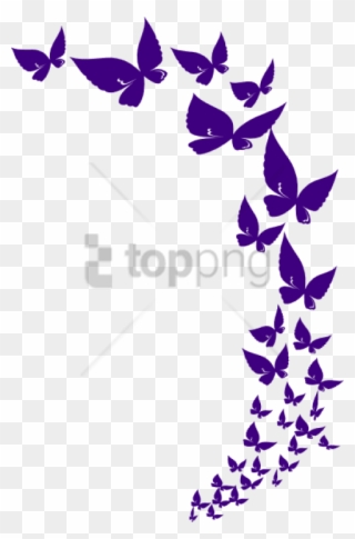 Free Png Butterflylavender - Lavender Butterfly Clip Art Transparent Png