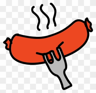 Free Barbecue Clipart Sausage Download Free Clip Art - Sausage - Png Download
