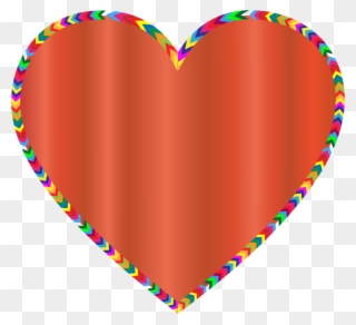 Medium Image - Multi Colored Heart Clip Art - Png Download