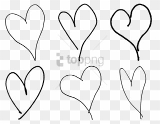 Free Png Download Hand Drawn Heart Png Images Background - Heart Clipart