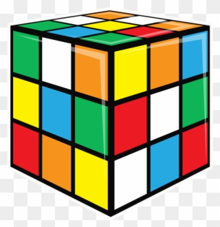 80's Rubik's Cube Png Clipart
