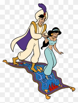 Aladdin And Jasmine Clip Art - Aladdin And Jasmine - Png Download