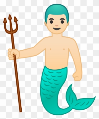 Download Svg Download Png - Merman Emoji Clipart