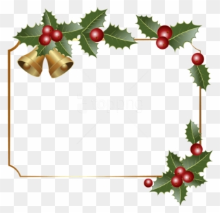 Christmas Boarder Christmas Border Decor With Bells - Christmas Borders Clipart Png Transparent Png