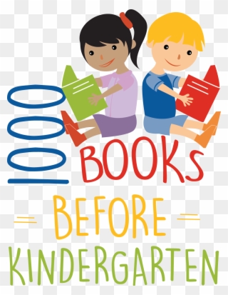Library Clipart Kindergarten - 1000 Books Before Kindergarten - Png Download