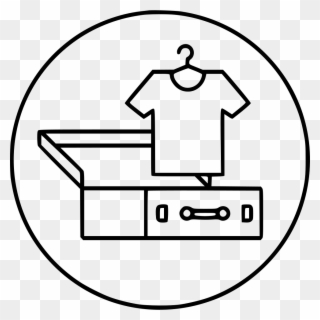 Luggage Clothing Tshirt Packing Comments - Line Art Clipart