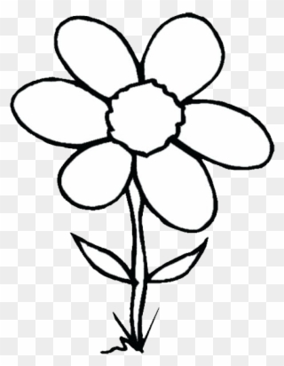 Largest And Collection Of Flower Clipart Images In - Black And White Picture Of Flower Clip Art - Png Download