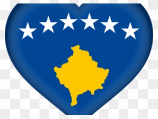 Kosovo Clipart Eps - Flag Blue With Stars - Png Download