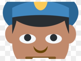 Cop Clipart Emoji - Cop Face Clipart - Png Download