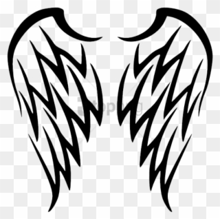 Free Png Download Tribal Angel Wings Tattoo Png Images - Tribal Angel Wings Tattoo Clipart