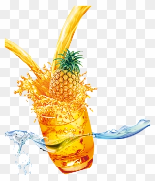 Pin By Pngsector On Pineapple Clip Art & Pineapple - Transparent Pineapple Juice Png